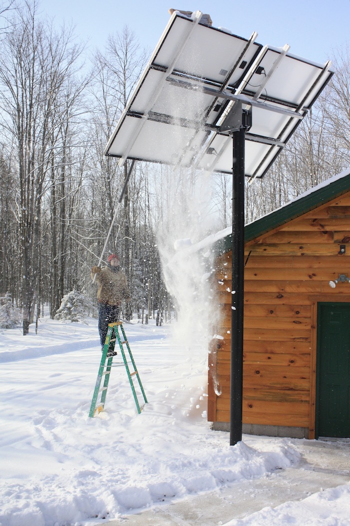 PV system :: clearing snow